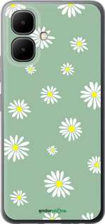 Силиконовый чехол Ромашки v4 для Infinix Smart 10 - 5603u-4104 изображение 