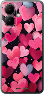 Силиконовый чехол Сердечки 4 для Infinix Smart 10 - 5662u-4104 изображение 