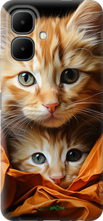 Силиконовый чехол Котики 2 для Infinix Smart 10 - 5664u-4104 изображение 