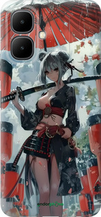 Силиконовый чехол Гейша-воин для Infinix Smart 10 - 6124u-4104 изображение 