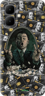 Силиконовый чехол Волк с валл стрит для Infinix Smart 10 - 6287u-4104 изображение 