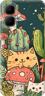 Силиконовый чехол Коты грибы для Infinix Smart 10 - 6321u-4104 изображение 