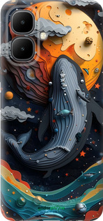 Силиконовый чехол Кит в космосе для Infinix Smart 10 - 6328u-4104 изображение 