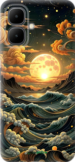 Силиконовый чехол Арт волны для Infinix Smart 10 - 6332u-4104 изображение 