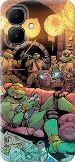 Силиконовый чехол Черепашки нинзя для Infinix Smart 10 - 6346u-4104 изображение 