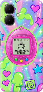 Силиконовый чехол Y2K Aesthetic Retro Pet: Годуй мене кавою для Infinix Smart 10 - 6784u-4104 изображение 