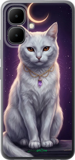 Силиконовый чехол Mystic White Cat Gothic Dark Purple Gold для Infinix Smart 10 - 6805u-4104 изображение 
