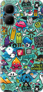 Силиконовый чехол Стикер бомбинг 1 для Infinix Smart 10 - 693u-4104 изображение 