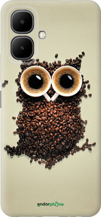 Силиконовый чехол Сова из кофе для Infinix Smart 10 - 777u-4104 изображение 