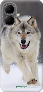 Силиконовый чехол Бегущий волк для Infinix Smart 10 - 826u-4104 изображение 