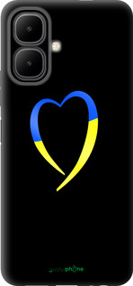 Силіконовий чехол Жовто-блакитне серце для Infinix Smart 10 - 885u-4104 изображение 