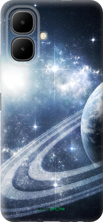 Силиконовый чехол Кольца Сатурна для Infinix Smart 10 - 173u-4104 изображение 