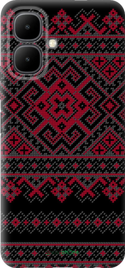 Силиконовый чехол Вышиванка 52 для Infinix Smart 10 - 1763u-4104 изображение 