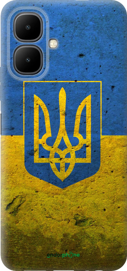 Силиконовый чехол Флаг и герб Украины 2 для Infinix Smart 10 - 378u-4104 изображение 