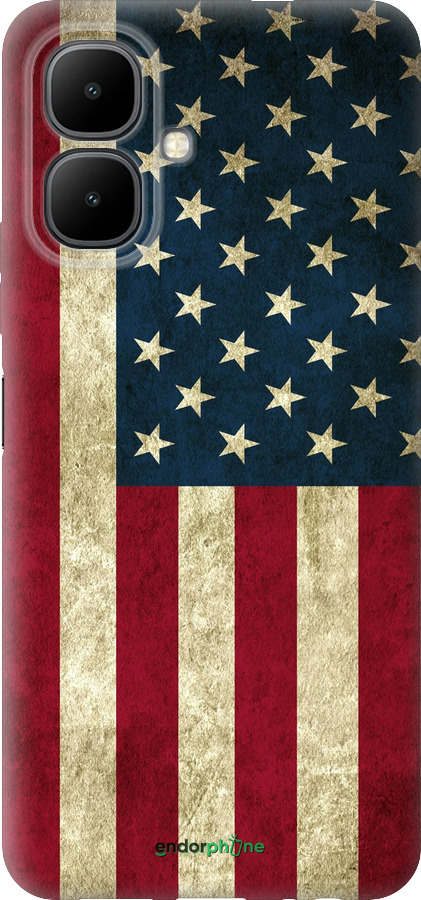 Силиконовый чехол Флаг США для Infinix Smart 10 - 395u-4104 изображение 