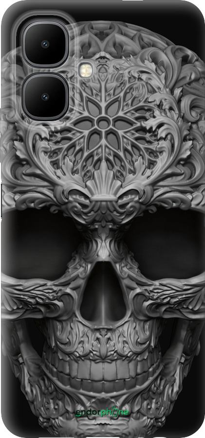 Силиконовый чехол skull-ornament для Infinix Smart 10 - 4101u-4104 изображение 