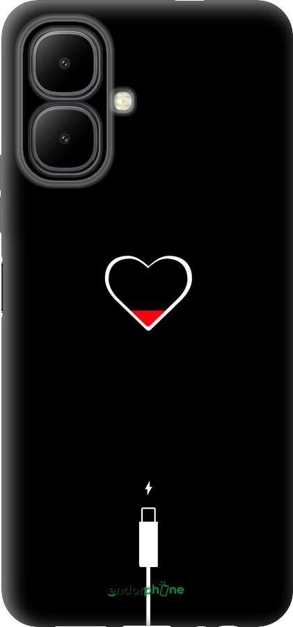 Силиконовый чехол Подзарядка сердца для Infinix Smart 10 - 4274u-4104 изображение 