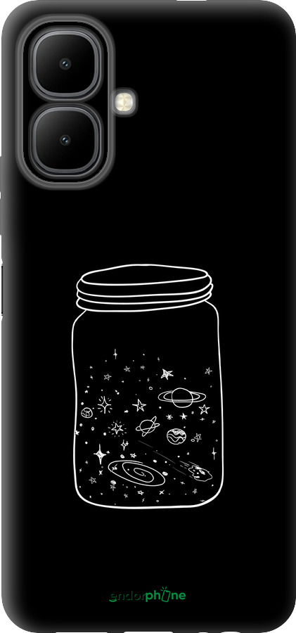 Силиконовый чехол Космос в банке для Infinix Smart 10 - 4297u-4104 изображение 