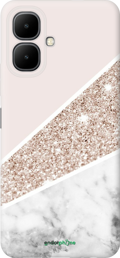Силиконовый чехол Пастельный мрамор для Infinix Smart 10 - 4342u-4104 изображение 
