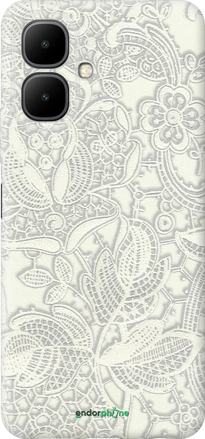 Силіконовий чехол Біле мереживо для Infinix Smart 10 - 4383u-4104 изображение 