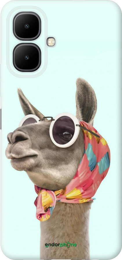 Силиконовый чехол Модная лама для Infinix Smart 10 - 4479u-4104 изображение 