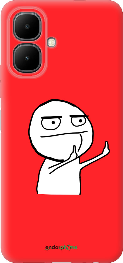 Силиконовый чехол Мем для Infinix Smart 10 - 4578u-4104 изображение 