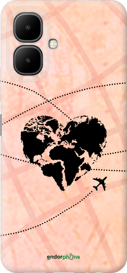 Силиконовый чехол Путешествуй для Infinix Smart 10 - 4607u-4104 изображение 