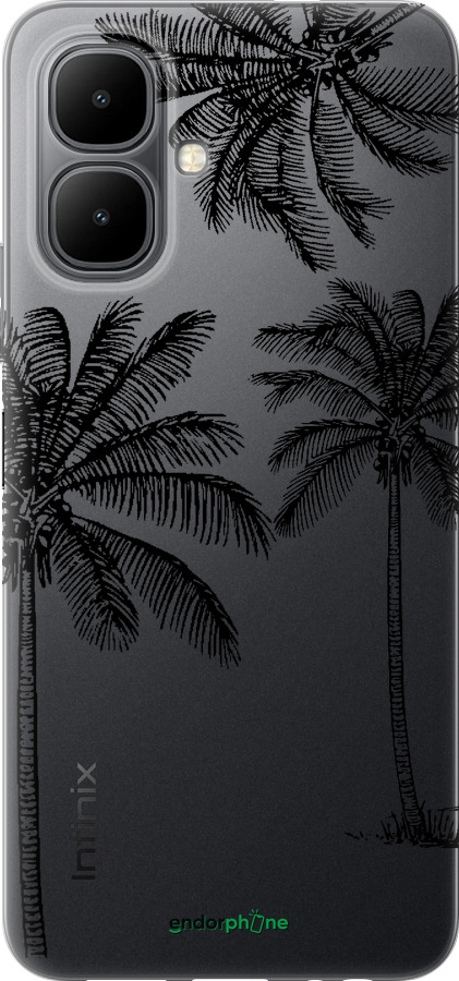 Силиконовый чехол Пальмы1 для Infinix Smart 10 - 4634u-4104 изображение 