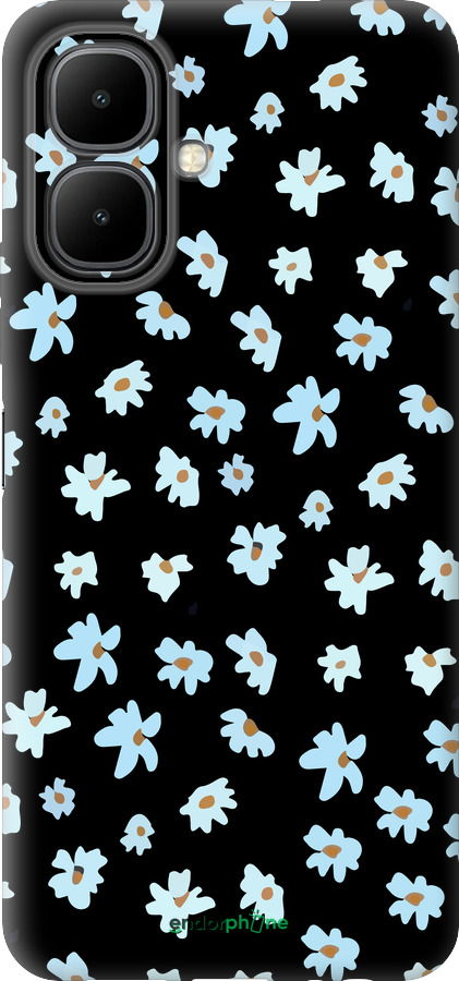 Силиконовый чехол Цветочный для Infinix Smart 10 - 4900u-4104 изображение 