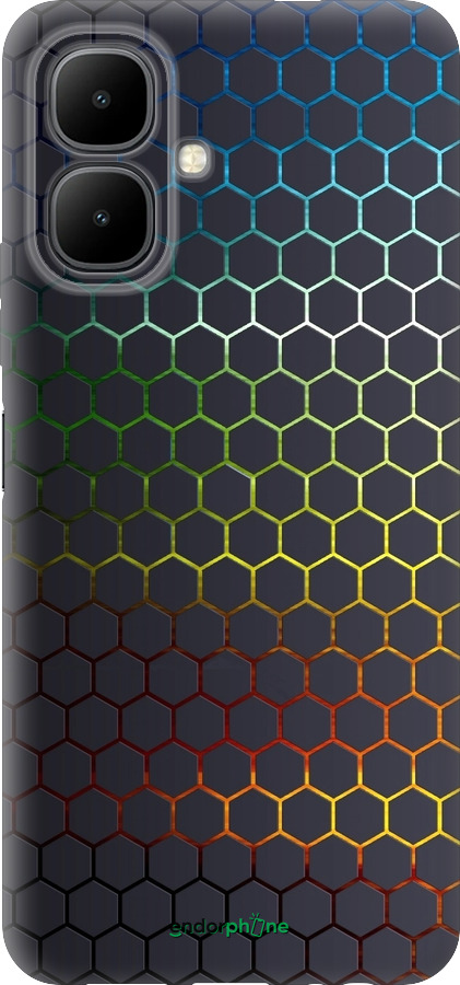 Силиконовый чехол Переливающиеся соты для Infinix Smart 10 - 498u-4104 изображение 