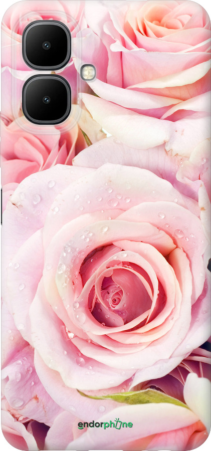 Силиконовый чехол Розы для Infinix Smart 10 - 525u-4104 изображение 