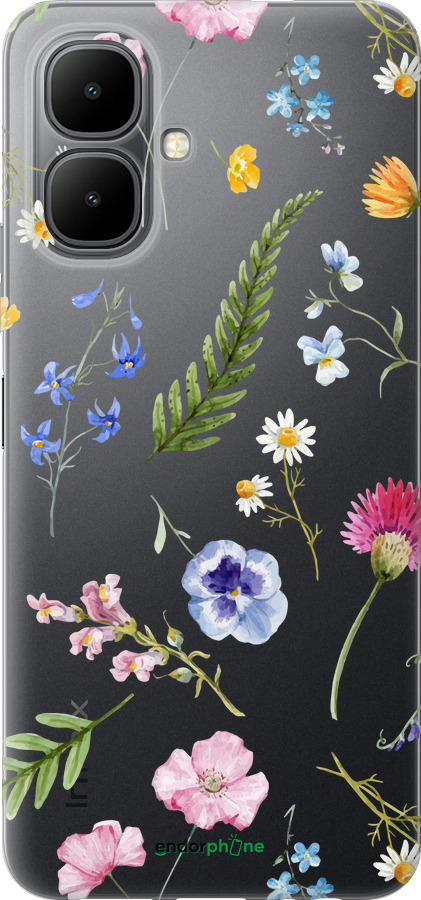 Силиконовый чехол Цветочный фон v2 для Infinix Smart 10 - 5472u-4104 изображение 