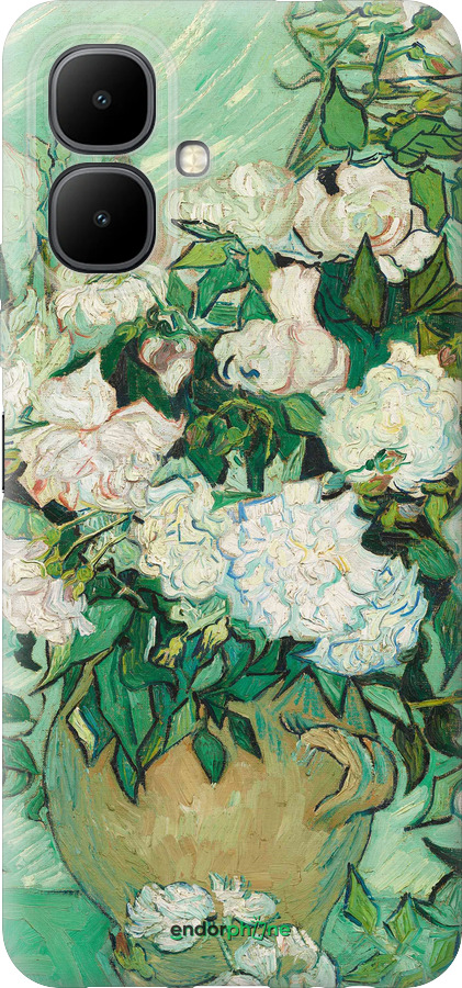 Силиконовый чехол Винсент Ван Гог. Ваза с розами для Infinix Smart 10 - 5543u-4104 изображение 