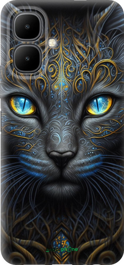 Силиконовый чехол Кошка для Infinix Smart 10 - 5548u-4104 изображение 