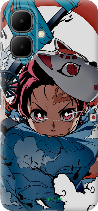 Силиконовый чехол Танджиро Камадо для Infinix Smart 10 - 5574u-4104 изображение 