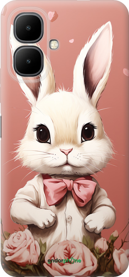 Силиконовый чехол Зайчик для Infinix Smart 10 - 5669u-4104 изображение 