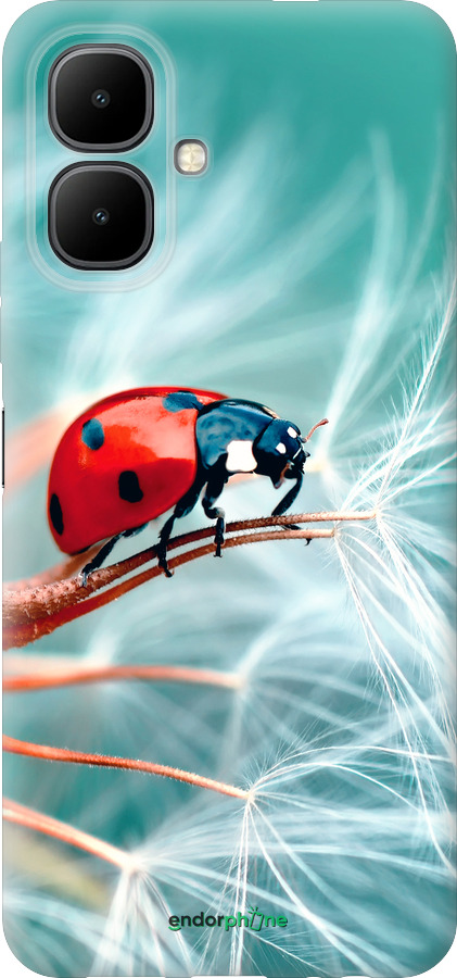 Силиконовый чехол Божья коровка для Infinix Smart 10 - 6049u-4104 изображение 