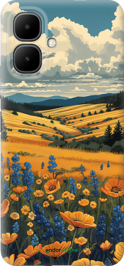 Силиконовый чехол Украинское поле для Infinix Smart 10 - 6082u-4104 изображение 