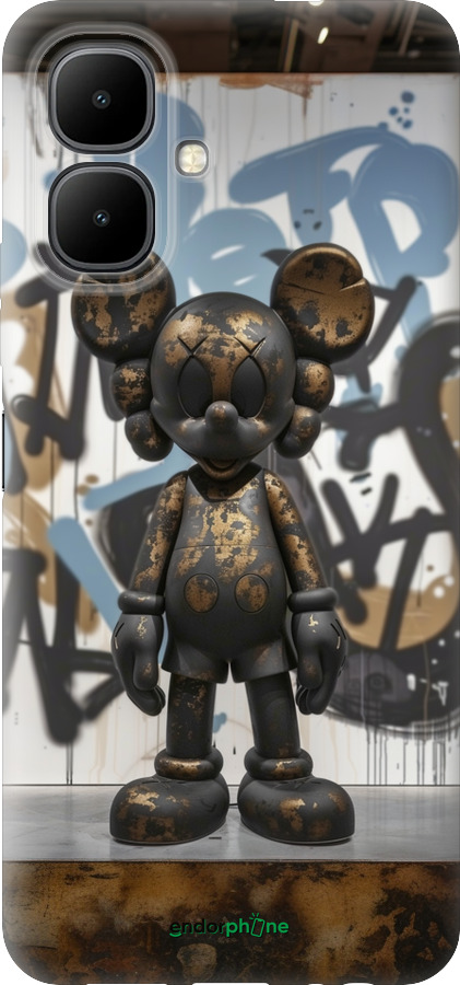 Силиконовый чехол Bronze kaws v2 для Infinix Smart 10 - 6098u-4104 изображение 