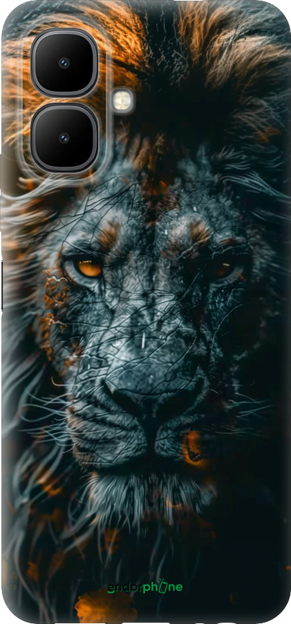 Силиконовый чехол Лев в сумерках для Infinix Smart 10 - 6154u-4104 изображение 
