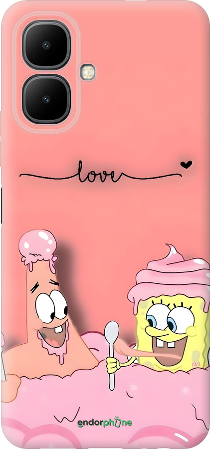 Силиконовый чехол Спанч Боб для Infinix Smart 10 - 6282u-4104 изображение 