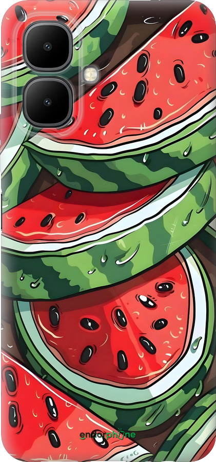 Силиконовый чехол Арбуз для Infinix Smart 10 - 6315u-4104 изображение 