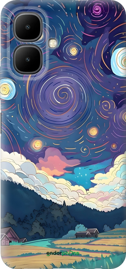 Силиконовый чехол Креативный арт для Infinix Smart 10 - 6322u-4104 изображение 