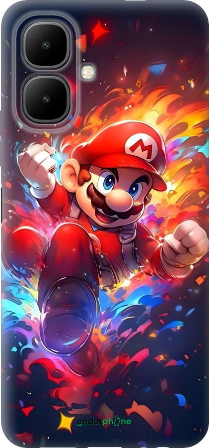Силиконовый чехол Супер Марио для Infinix Smart 10 - 6342u-4104 изображение 