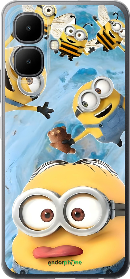 Силиконовый чехол Миньоны для Infinix Smart 10 - 6386u-4104 изображение 