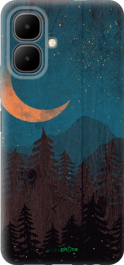 Силиконовый чехол Звездный лес для Infinix Smart 10 - 6480u-4104 изображение 