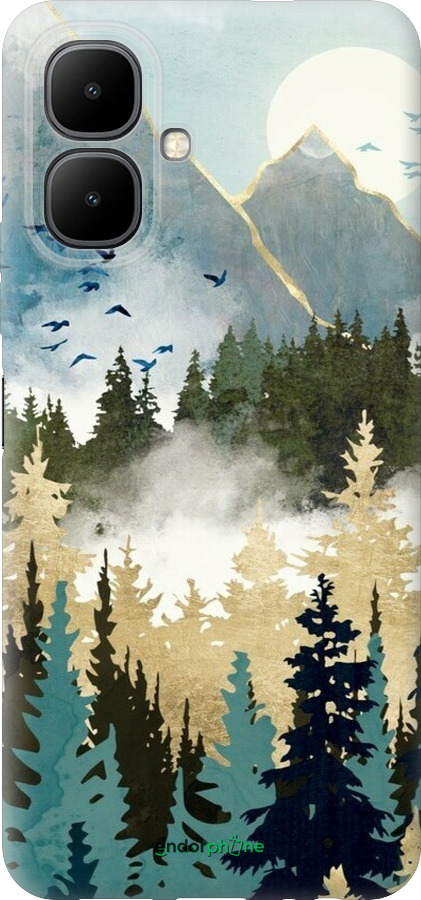 Силиконовый чехол С изображением лесного пейзажа для Infinix Smart 10 - 6548u-4104 изображение 