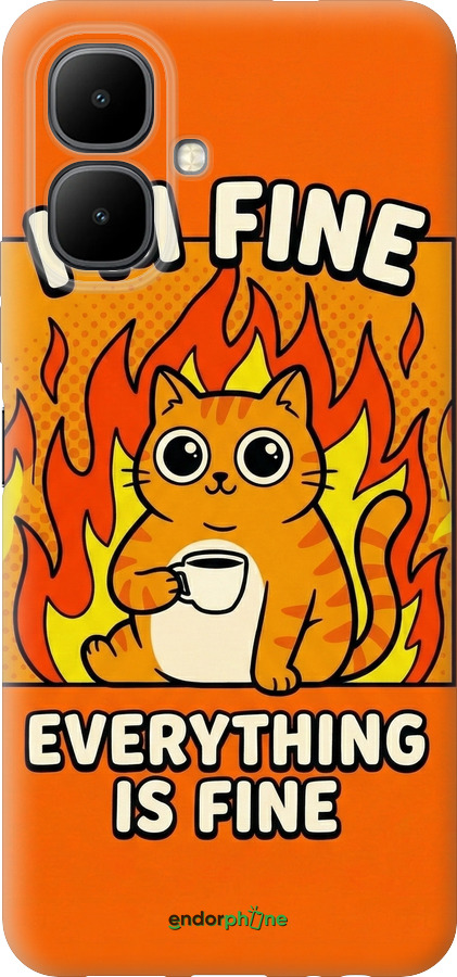 Силиконовый чехол Funny Cat для Infinix Smart 10 - 6786u-4104 изображение 