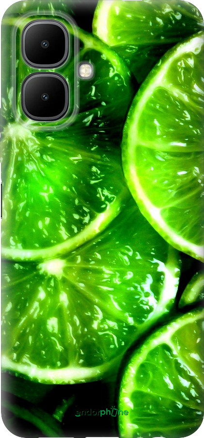 Силиконовый чехол Зелёные дольки лимона для Infinix Smart 10 - 852u-4104 изображение 