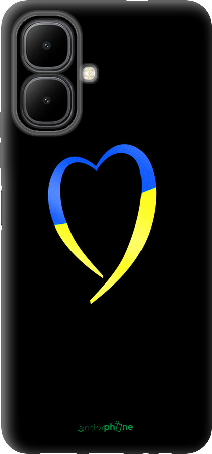 Силіконовий чехол Жовто-блакитне серце для Infinix Smart 10 - 885u-4104 изображение 